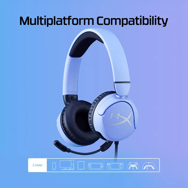 HyperX Cloud Mini - Zestaw słuchawkowy do gier (Lawendowy)