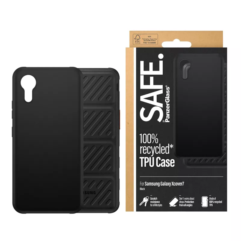 PanzerGlass SAFE. by ® etui TPU czarne Samsung Galaxy Xcover7