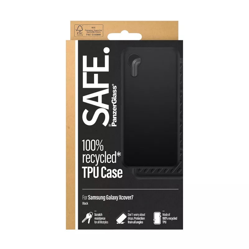 PanzerGlass SAFE. by ® etui TPU czarne Samsung Galaxy Xcover7