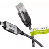 Zmieniacz złącza kabla Goobay 74407 USB 3.1 typu A RJ45 10m czarny i srebrny