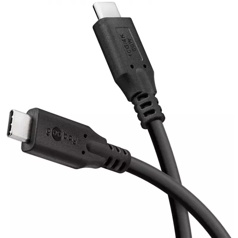 Kabel USB Goobay 74207 USB 3.2 Gen 1 2m USB C czarny