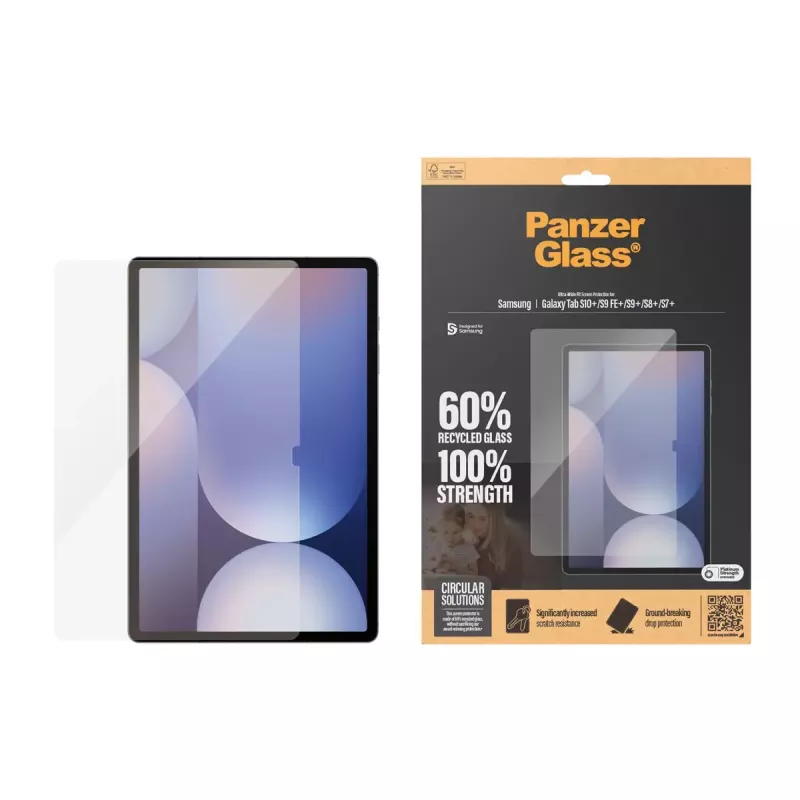 Folia ochronna PanzerGlass Samsung Galaxy Tab S7+ S8+ S9+ S9 FE+ S10+ Ultra-Wide Fit