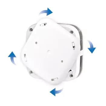 Czujnik dymu LOGILINK SC0018 — fotoelektryczny odbiciowy, bezprzewodowy, zasilany baterią, 10-letnia bateria, 76×28,5 mm