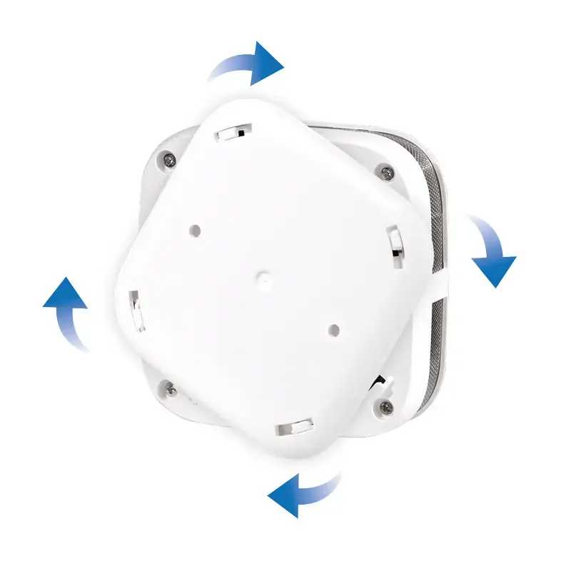 Czujnik dymu LOGILINK SC0018 — fotoelektryczny odbiciowy, bezprzewodowy, zasilany baterią, 10-letnia bateria, 76×28,5 mm