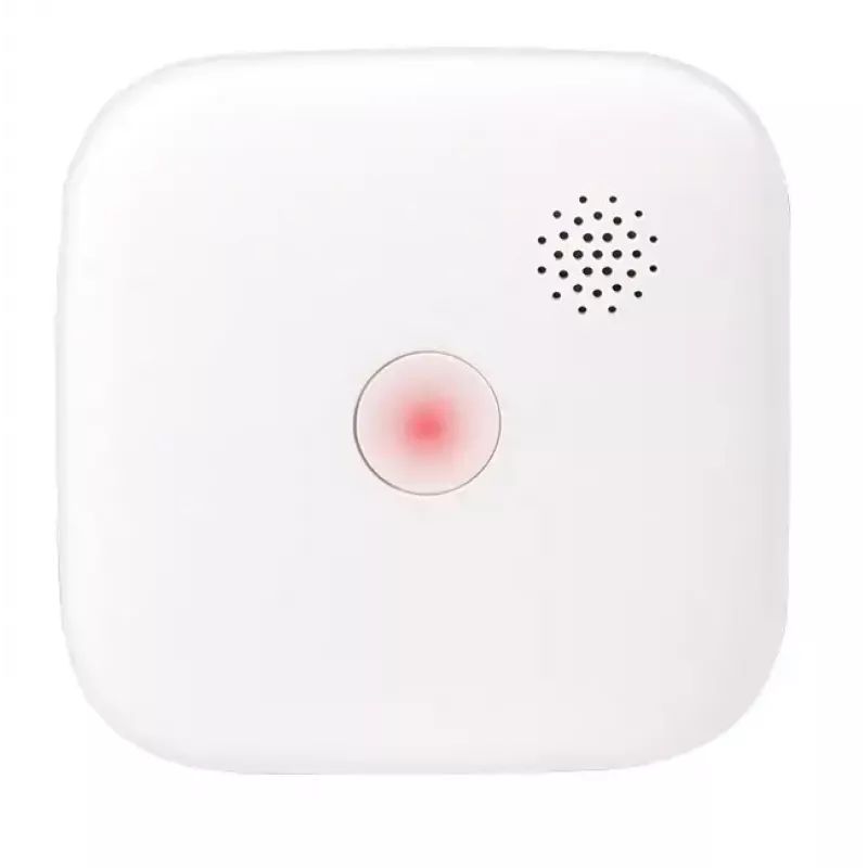 Czujnik dymu LOGILINK SC0018 — fotoelektryczny odbiciowy, bezprzewodowy, zasilany baterią, 10-letnia bateria, 76×28,5 mm