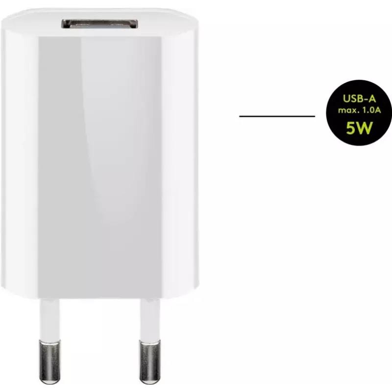 Zestaw ładowarki Goobay 5 W Apple Lightning Wewnętrzna AC do telefonów komórkowych