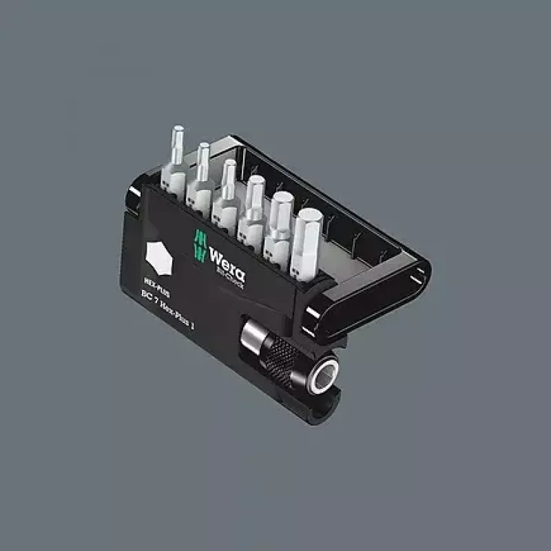 Wera Bit-Check 7 Hex-Plus 1 zestaw końcówek wkrętakowych, 7 szt., H2-H6
