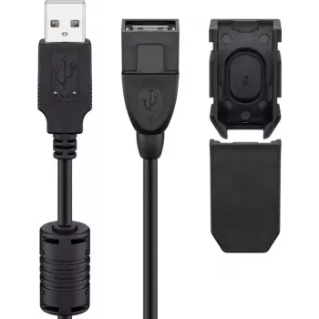 Kabel USB Goobay 93284 USB 2.0 2 m USB A Czarny