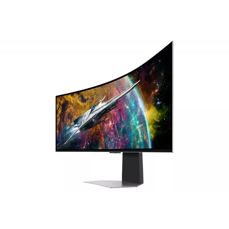 Monitor komputerowy Samsung G95SC 124,5 cm (49 cali) 5120 x 1440 Dual QHD OLED Srebrny