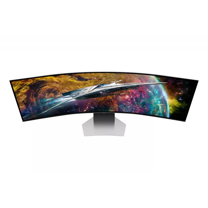Monitor komputerowy Samsung G95SC 124,5 cm (49 cali) 5120 x 1440 Dual QHD OLED Srebrny
