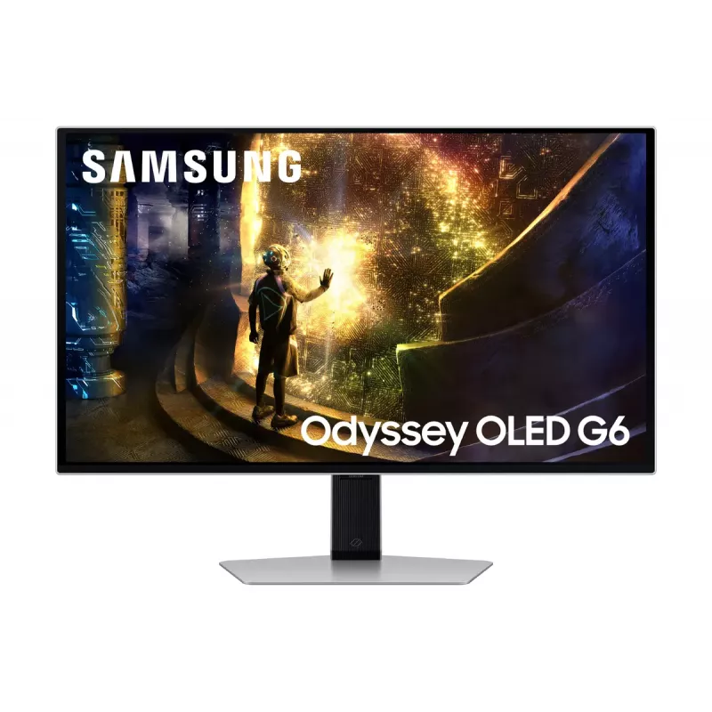 Monitor komputerowy Samsung G61SD 68,6 cm (27 cali) 2560 x 1440 pikseli Quad HD OLED Srebrny