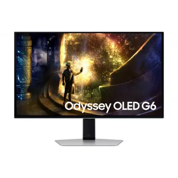 Monitor komputerowy Samsung G61SD 68,6 cm (27 cali) 2560 x 1440 pikseli Quad HD OLED Srebrny