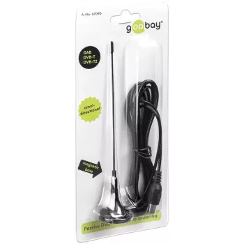 Antena Goobay pasywna DVB-T2 (HD) Mini magnetyczna