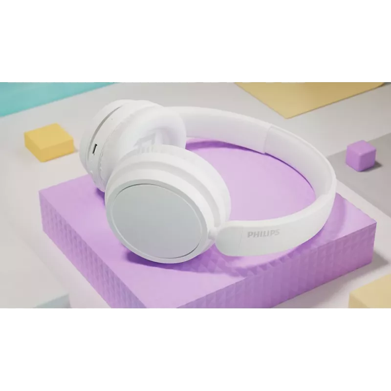 Słuchawki Philips serii 5000 TAH5209WT/00 Bezprzewodowe Nauszne Rozmowy/Muzyka Bluetooth Białe