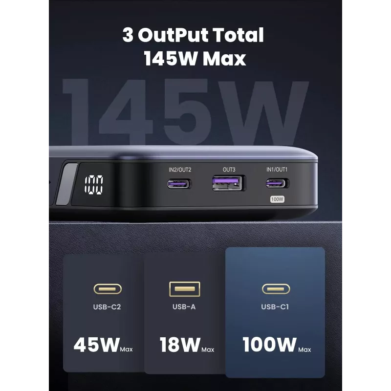 Przenośny powerbank Ugreen 90597A 25000 mAh