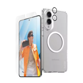 Zestaw folii ochronnych PanzerGlass CARE Flagship dla Samsung S25 Edge — zestaw 3 w 1