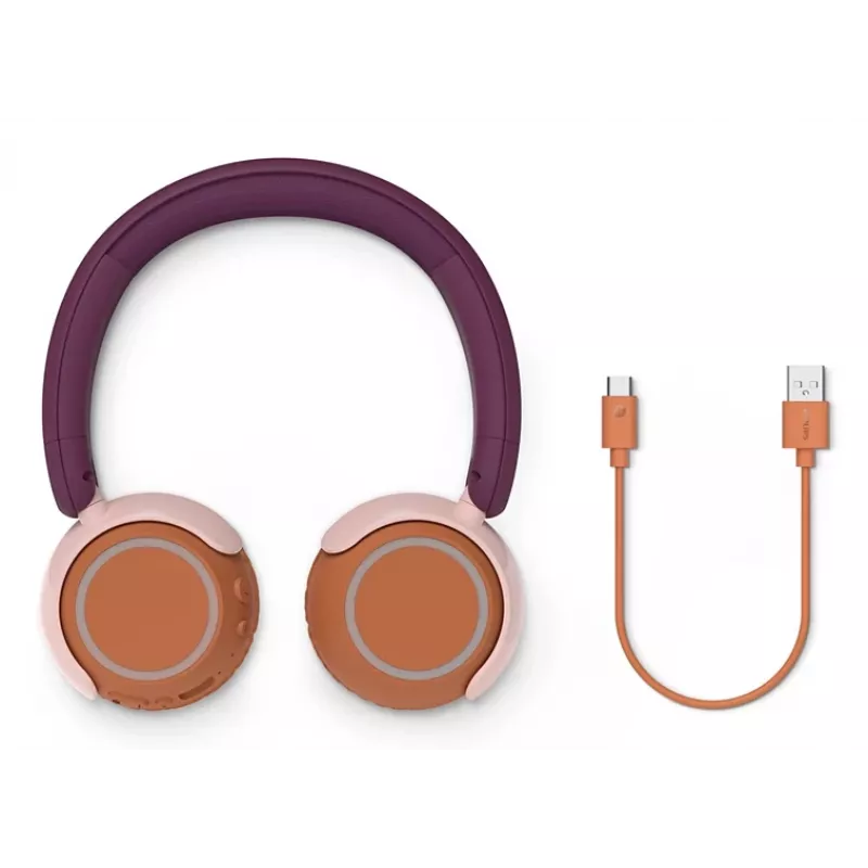 Słuchawki Philips TAK4200MP/00 Bezprzewodowe Bluetooth 20-20000 Hz Pomarańczowy Fioletowy Różowy
