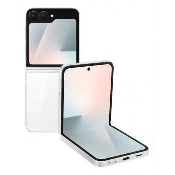 Samsung Galaxy Z Flip7 FE, 17 cm (6.7 cala), 2640 x 1080 pikseli, 8 GB, 128 GB, 50 MP, Biały