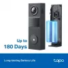 TP-Link Tapo D205 wideodomofon 3 MP Czarny