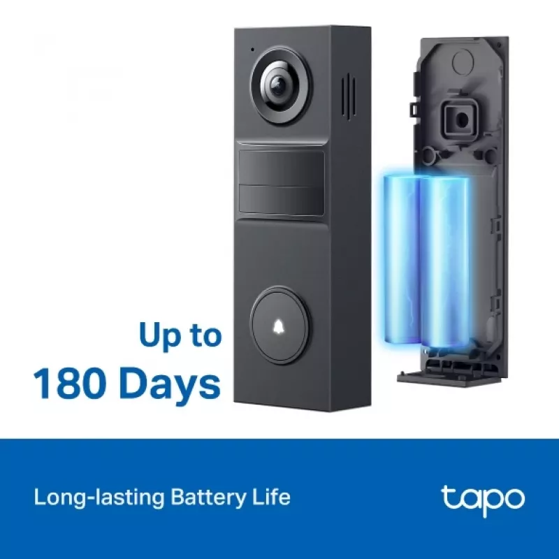 TP-Link Tapo D205 wideodomofon 3 MP Czarny