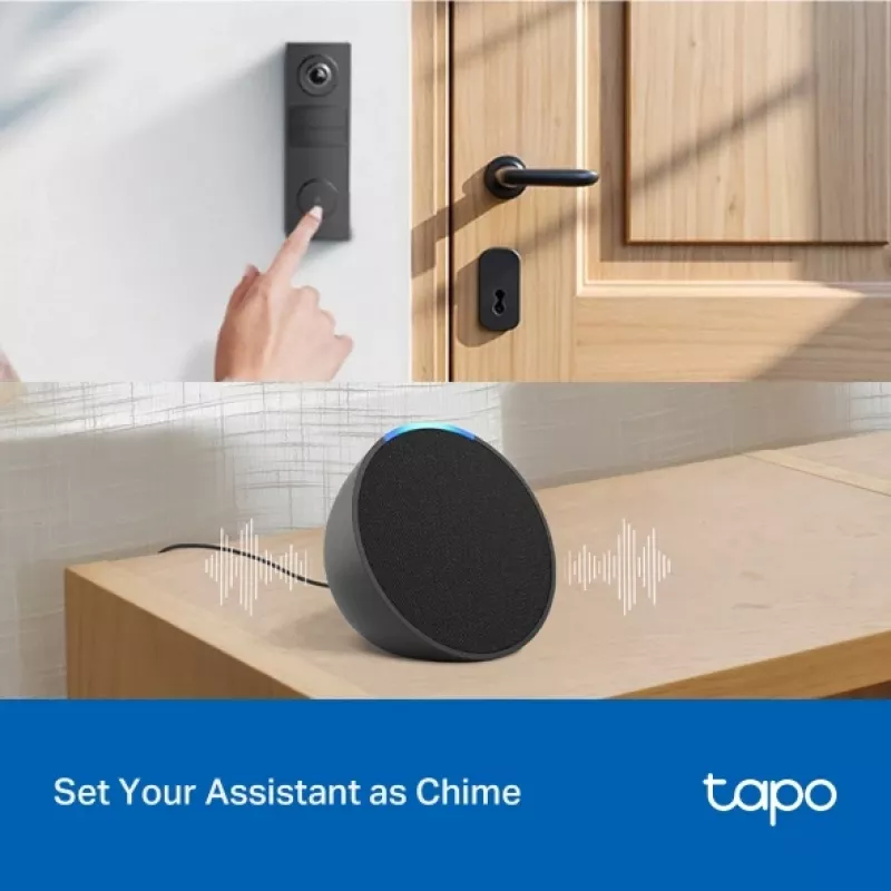 TP-Link Tapo D205 wideodomofon 3 MP Czarny