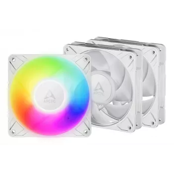 ARCTIC Freezer P12 Pro A-RGB (Biały) - Zestaw 3 szt. 120 mm A-RGB PWM Wentylator z Rozdzielaczem Kabli