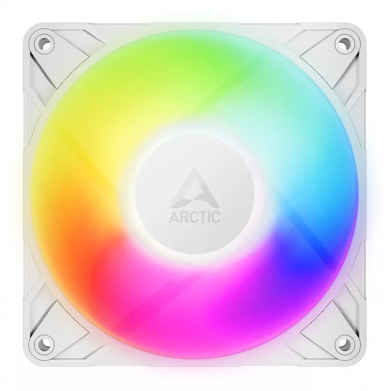 ARCTIC Freezer P12 Pro A-RGB (Biały) - Zestaw 3 szt. 120 mm A-RGB PWM Wentylator z Rozdzielaczem Kabli