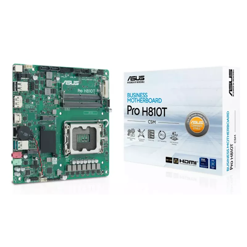 Płyta główna ASUS Pro H810T-CSM Intel H810 LGA 1851 mini ITX DDR5 128GB