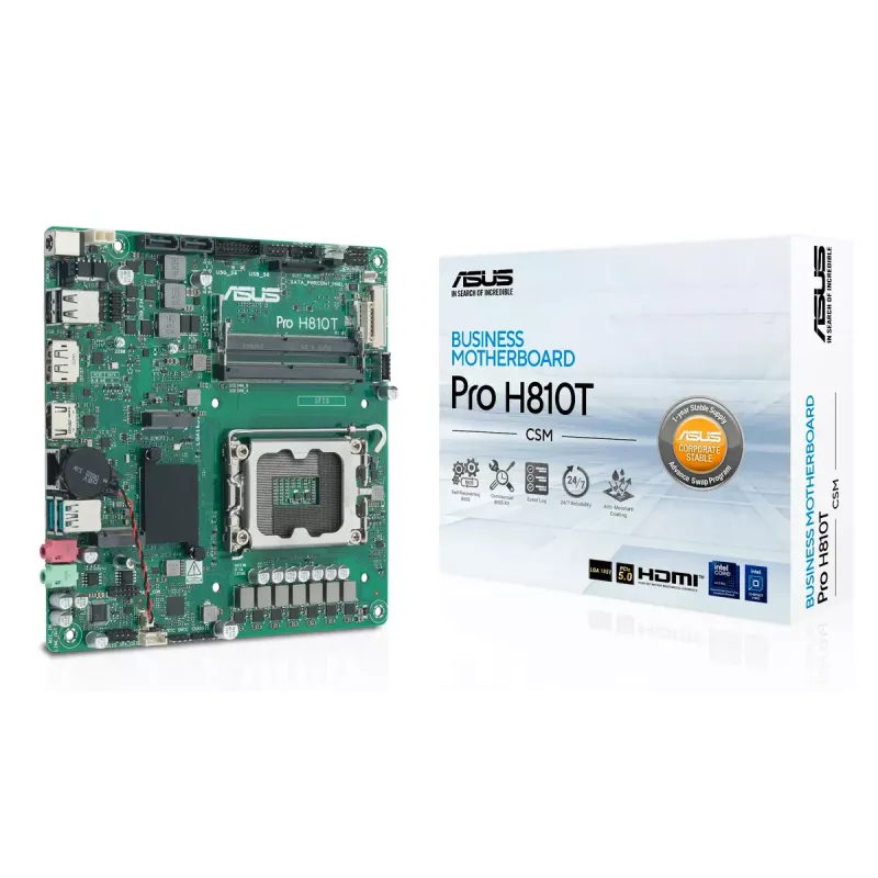 Płyta główna ASUS Pro H810T-CSM Intel H810 LGA 1851 mini ITX DDR5 128GB