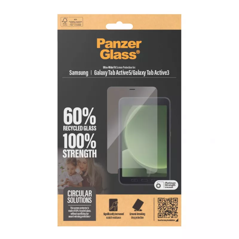 PanzerGlass ® Ochrona ekranu Samsung Galaxy Tab Active5 | Active3 | Ultra-Wide Fit