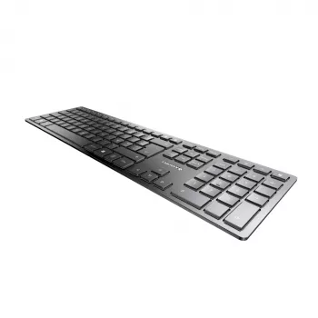 Klawiatura CHERRY KW 9100 cienki uniwersalna RF Wireless + Bluetooth AZERTY French czarna
