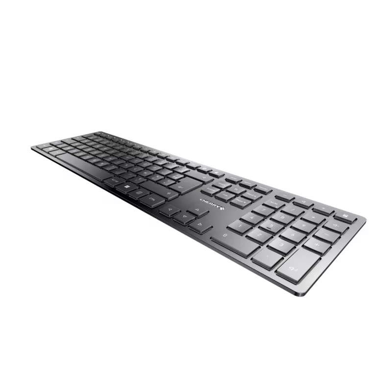 Klawiatura CHERRY KW 9100 cienki uniwersalna RF Wireless + Bluetooth AZERTY French czarna