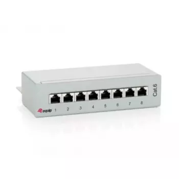 Equip 8 Ports Cat.6 Desktop Patch Panel, Light szary