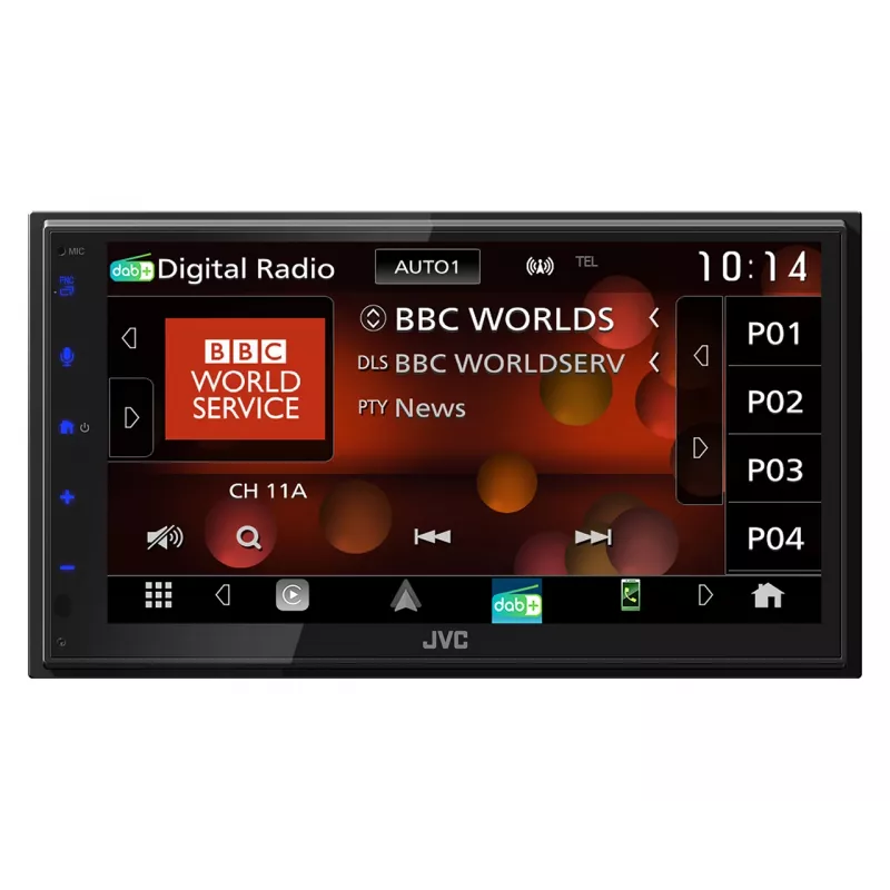 Odbiornik multimedialny JVC KW-M695DBW Czarny Wi-Fi 200 W Bluetooth