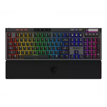 MSI Strike Pro Wireless Silent Mechaniczna Klawiatura Gamingowa, układ DE (QWERTZ), czarny