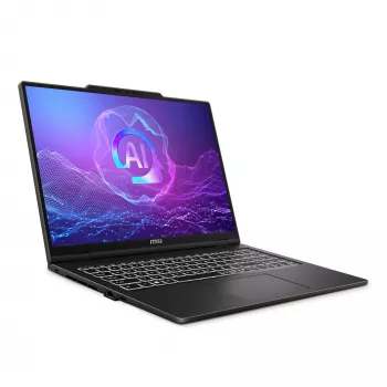 Laptop MSI Venture A16 AI+ A3HMG-036DE — 16 cali 2K (2048×1280), AMD Ryzen AI 7 340 2 GHz, 16 GB DDR5, 1 TB SSD, RTX 5050, Windows 11 Home, szary