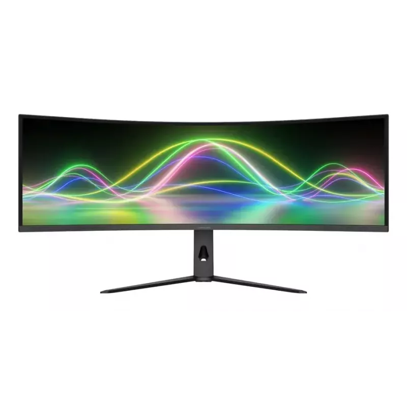Monitor LC-Power LC-M49QCK 49 cali, Dual QHD (5120×1440), zakrzywiony VA LCD, 3 ms, 32:9, VESA, regulacja wysokości, czarny