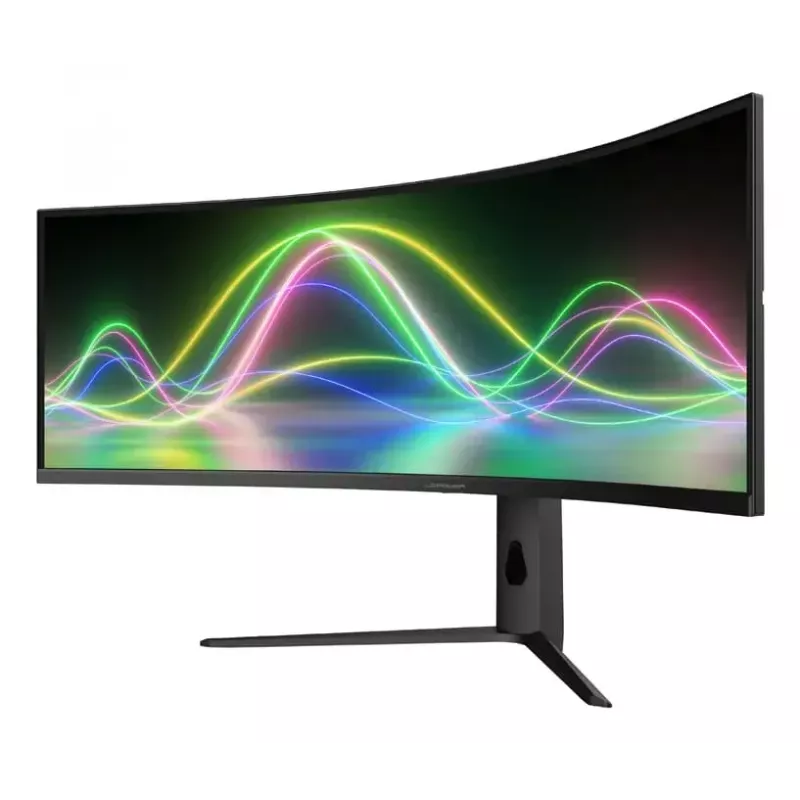Monitor LC-Power LC-M49QCK 49 cali, Dual QHD (5120×1440), zakrzywiony VA LCD, 3 ms, 32:9, VESA, regulacja wysokości, czarny