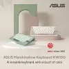ASUS KW100 /GN/GE/81 klawiatura domowa Bluetooth QWERTZ niemiecka Zielona, Jasnozielona