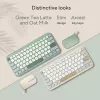ASUS KW100 /GN/GE/81 klawiatura domowa Bluetooth QWERTZ niemiecka Zielona, Jasnozielona