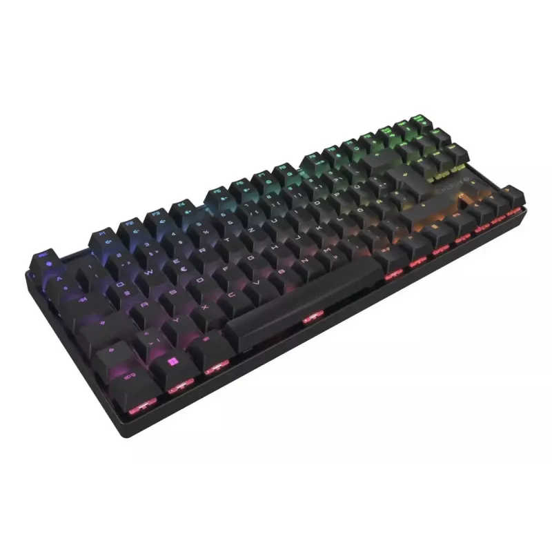Mechaniczna klawiatura gamingowa CHERRY XTRFY Cherry MX 8.2 TKL Wireless — Tenkeyless, QWERTZ, USB + RF + Bluetooth, RGB, czarna