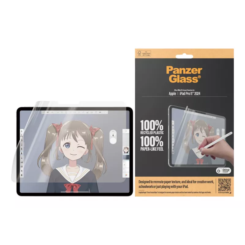 PanzerGlass ® GraphicPaper® Folia ochronna na ekran iPad Pro 11'' (2024-2025) | Ultra-Wide Fit