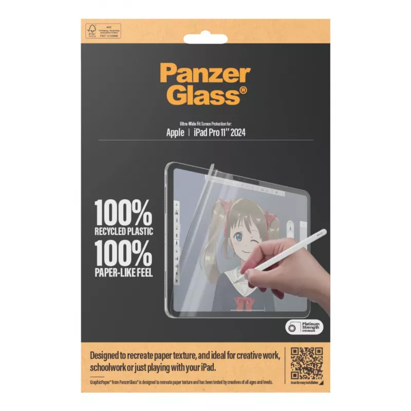 PanzerGlass ® GraphicPaper® Folia ochronna na ekran iPad Pro 11'' (2024-2025) | Ultra-Wide Fit
