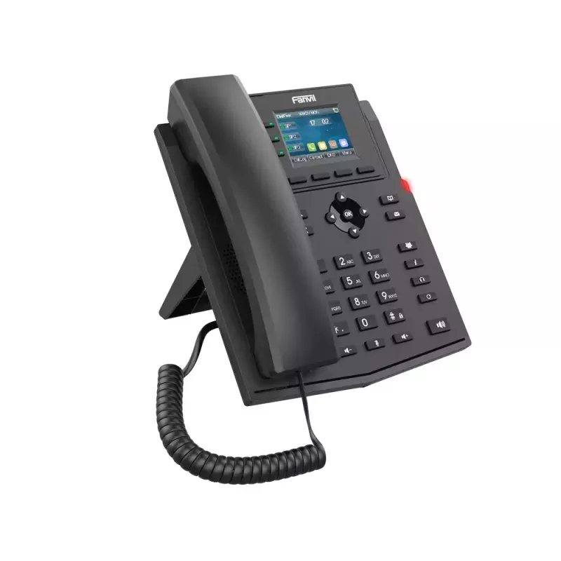 Telefon IP Fanvil X303-2 Czarny 4 linie LCD Słuchawka przewodowa