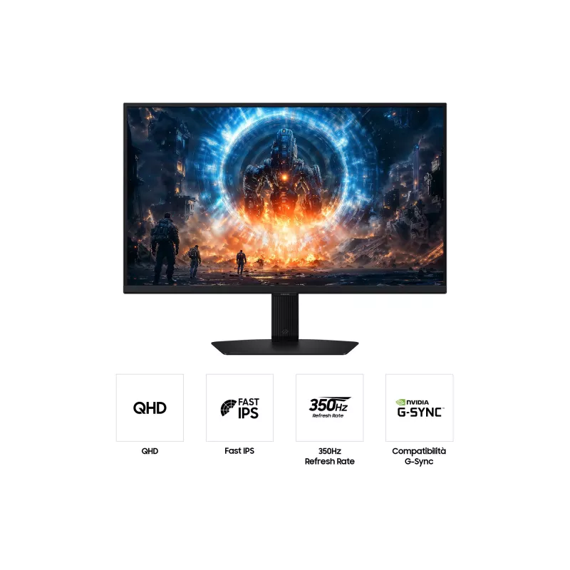 Monitor komputerowy Samsung G60F 68,6 cm (27 cali) 2560 x 1440 pikseli Quad HD LCD Czarny