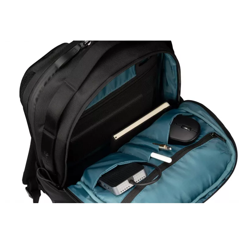 Plecak HYPER HyperPack HP21PBKGL na laptopy do 40,6 cm (16 cali) — czarny, PET/poliester