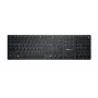 Klawiatura CHERRY KW X ULP — Pełnowymiarowa USB + RF Wireless + Bluetooth, QWERTZ szwajcarska, czarna, podświetlenie LED, 111 klawiszy