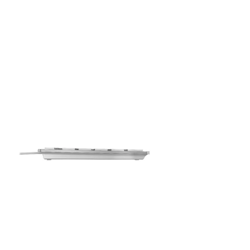 Klawiatura CHERRY KC 6000 cienki uniwersalna USB AZERTY belgijska srebrna, biała