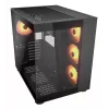 COUGAR PC Midi Tower Case FV150 ARGB — czarny, ATX/MicroATX/Mini-ITX, 3x120 mm przód + 1x120 mm tył, 2x3.5 cala i 2x2.5 cala zatoki