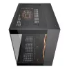 COUGAR PC Midi Tower Case FV150 ARGB — czarny, ATX/MicroATX/Mini-ITX, 3x120 mm przód + 1x120 mm tył, 2x3.5 cala i 2x2.5 cala zatoki